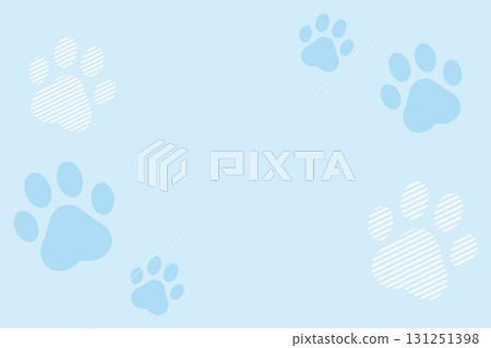 淺藍色爪印背景圖 131251398