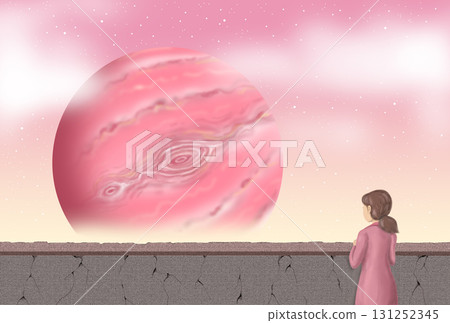 Universe/Outer Space - Celestial Bodies, Girls, Distant Views, Space Fantasy 131252345