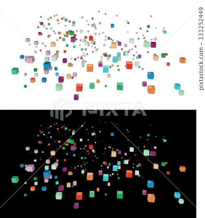 Background material: A collection of colorful squares 1 131252449