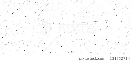 Speckled gritty background. White paper grunge backdrop with dust and dirt. Distress grain background. Vector illustration 131252714