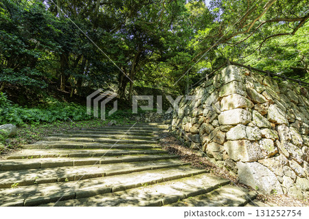 島根縣濱田市濱田城跡石牆 131252754