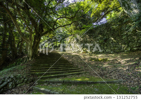 島根縣濱田市濱田城跡石牆 131252755