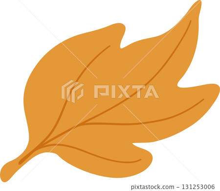 leaf autumn harvest flat design illustration of seasonal food for holiday celebration 131253006