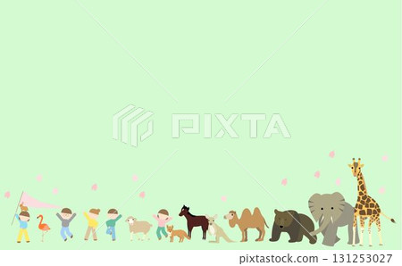 兒童與動物的趣味遊行 131253027
