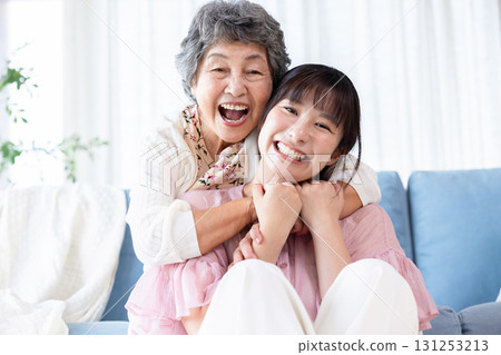 Senior and young lady Senior and young lady 131253213