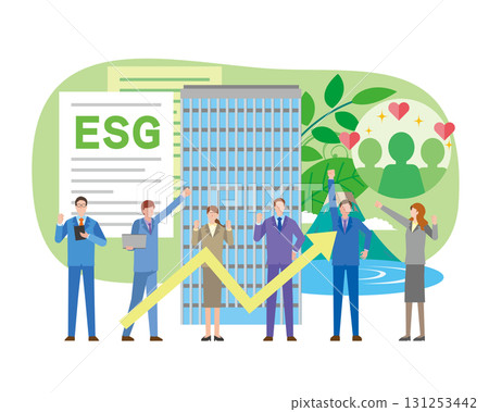 企業ESG形象圖 131253442