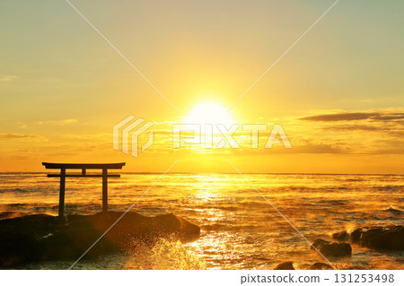 茨城縣大洗磯崎神社的日出 131253498