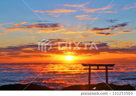 茨城縣大洗磯崎神社的日出 131253503