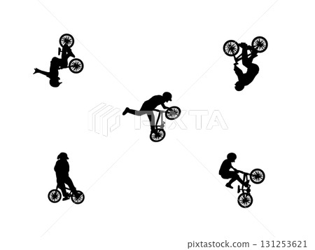 BMX silhouette set BMX silhouette set 131253621