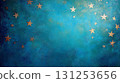 shining stars on turquoise gradient abstract winter glitter background 131253656