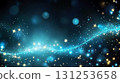 shining stars on turquoise gradient abstract winter glitter background loop 131253658