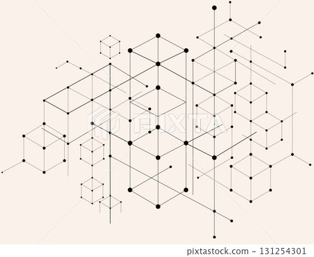 Hexagonal background material, simple 131254301