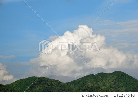 Blue sky and white clouds, summer clouds, autumn clouds Blue sky and white clouds, summer clouds, autumn clouds 131254516