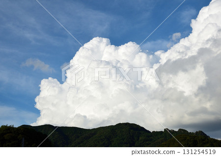 藍天白雲、夏雲、秋雲 131254519