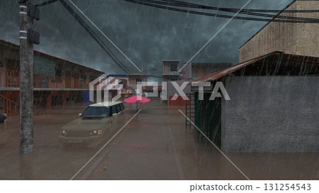 A submerged house 131254543
