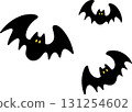 三隻蝙蝠拍打翅膀 131254602