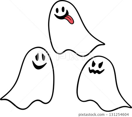 Three cute ghosts 131254604