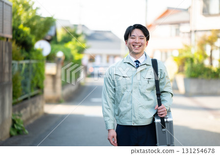 A young businessman walking 131254678