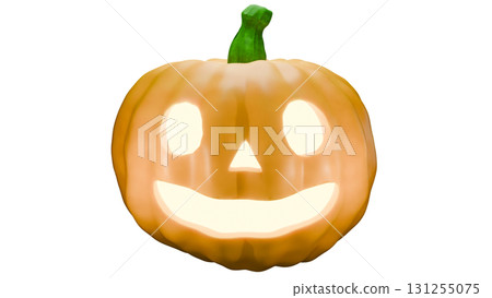 Halloween pumpkin lantern white background Halloween pumpkin lantern white background 131255075
