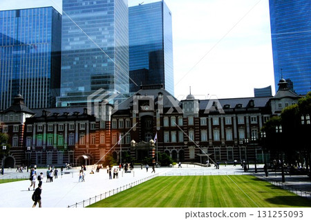 Tokyo Station and Tall Building 131255093