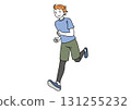 Smiling man running 131255232