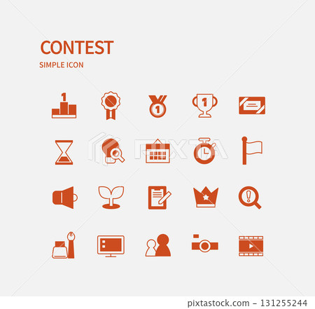 Simple Color Icon Set  131255244