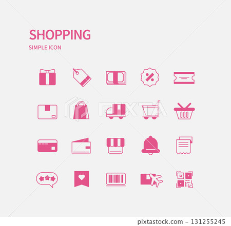 Simple Color Icon Set  131255245