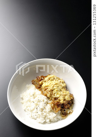 Chicken Nanbandon photographed against a black background 131255369