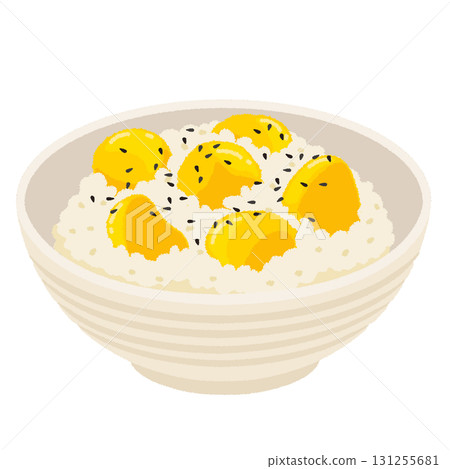 Illustration of chestnut rice Illustration of chestnut rice 131255681