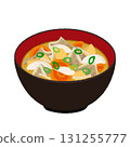 豬肉味噌湯插畫 131255777