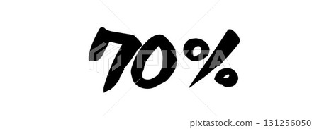 毛筆字體 70%(百分之七十) 毛筆字體 70%(百分之七十) 131256050