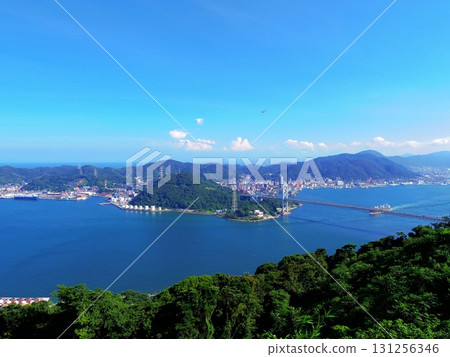 The Kanmon Straits as seen from Hinoyama Park (Shimonoseki City, Yamaguchi Prefecture) The Kanmon Straits as seen from Hinoyama Park (Shimonoseki City, Yamaguchi Prefecture) 131256346
