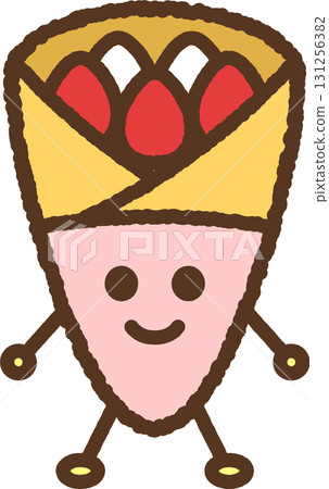 人物風格的食物圖示：可麗餅 131256382