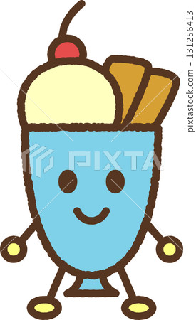 Character-style food icon: Parfait 131256413