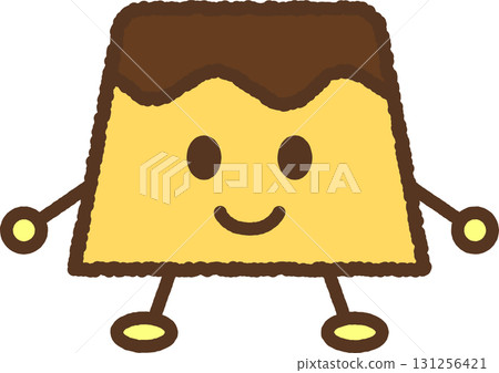 人物風格的食物圖示:布丁 人物風格的食物圖示:布丁 131256421