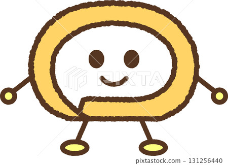 Character-style food icon: Roll cake 131256440