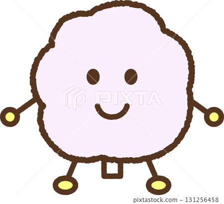 角色風格的食物圖示：棉花糖 131256458