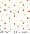 Hand drawn apple pattern 131256465