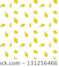 Hand drawn lemon pattern 131256466