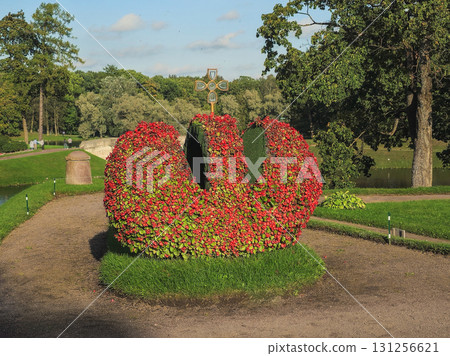 Flower Imperial Crown in Gatchina Park. Flower Imperial Crown in Gatchina Park. 131256621