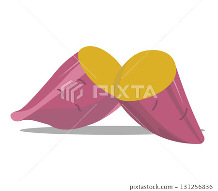 蓬鬆的紅薯向量說明 131256836