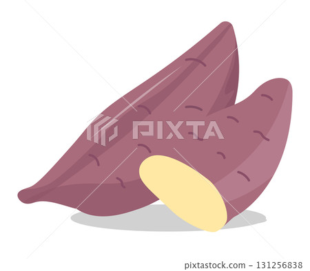 蓬鬆的紅薯向量說明 131256838