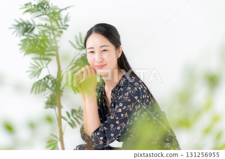 Middle-aged woman relaxing 131256955