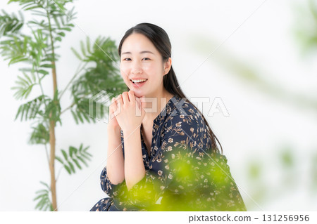 Middle-aged woman relaxing 131256956