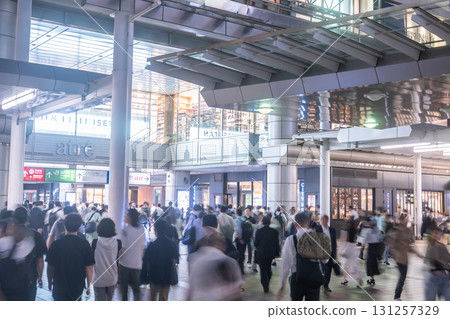 《東京都》品川站/城市夜景 131257329