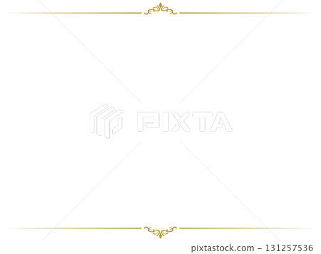 Neat upper and lower frames - Gold - Neat upper and lower frames - Gold - 131257536