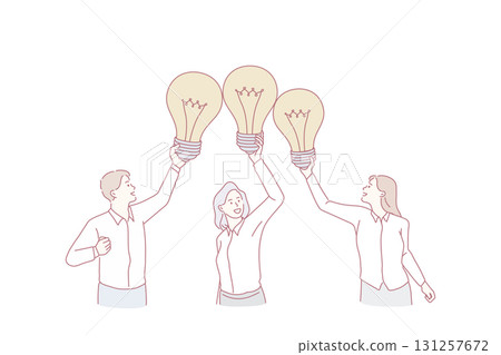 Team and great business idea concept. 131257672