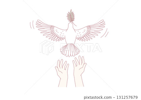 Freedom and releasing good news concept. Freedom and releasing good news concept. 131257679