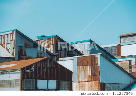 Colorful buildings and blue sky 131257846