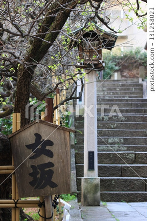 湯島天神社的女性坡道和湯島天神社的參拜道路 131258021